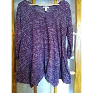 Arizona jeans women's size Large Burgandy pullover sweater